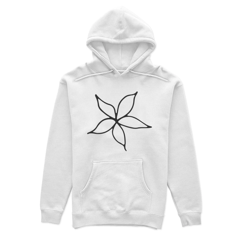 Illustration de fleur stylisée Femme Sweat à capuche