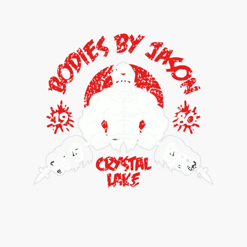 Crystal Lake Horror: Friday the 13th Inspired Graphic Design Cotton Tote Bag