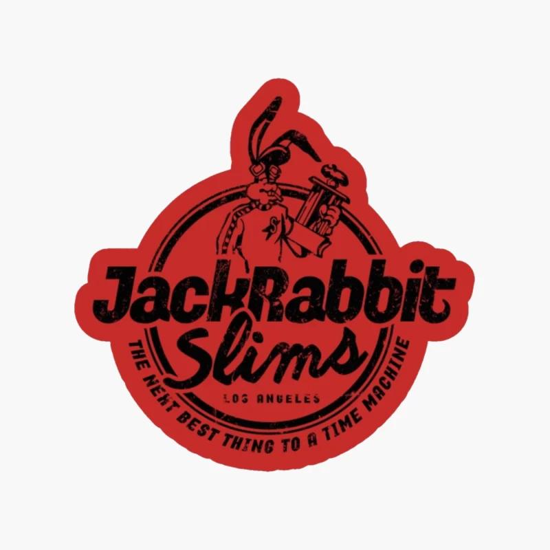 Jack Rabbit Slim's retro Red Cotton Tote Bag