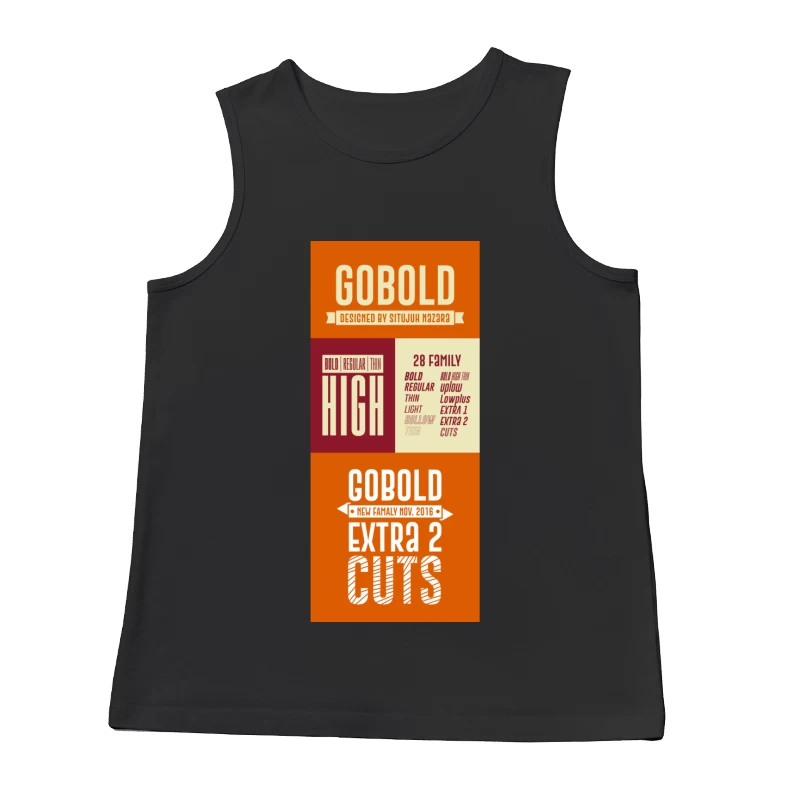 Typographie rétro GoBold Homme Débardeur