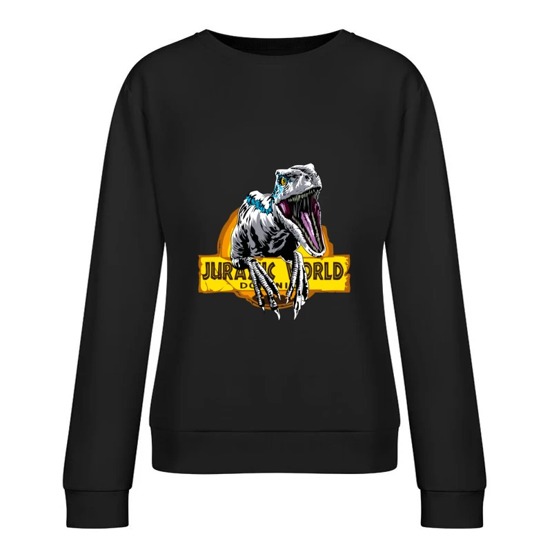 Jurassic World Velociraptor Logo Female Pullover Sweatshirt