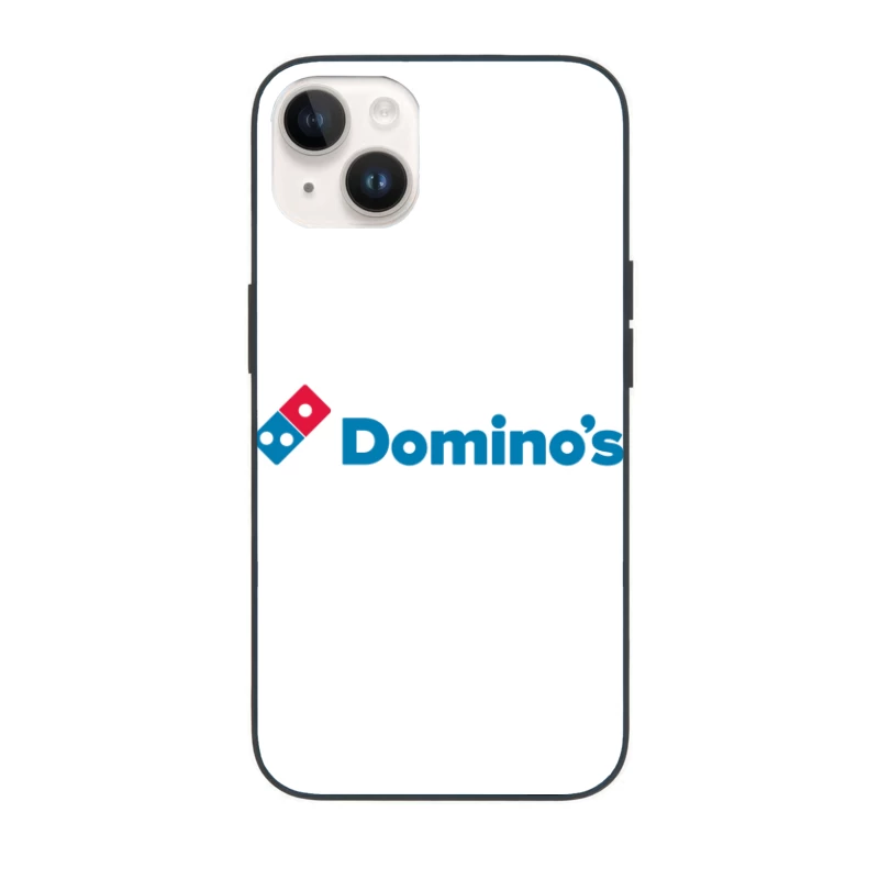 Domino's Pizza Corporate Logo in Blue and Red iPhone Case