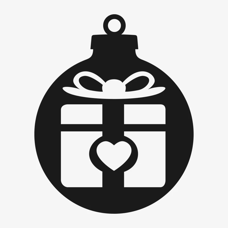 Boules de Noël avec cadeau et cœur Homme Sweat-shirt à enfiler