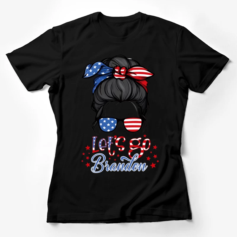 Patriotisches Design mit Flagge und Slogan Damen T-Shirt