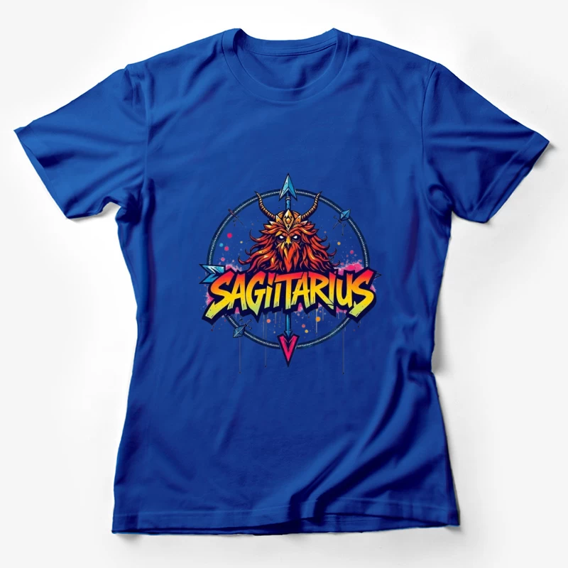 Sagittarius Zodiac Sign Illustration Female T-Shirt