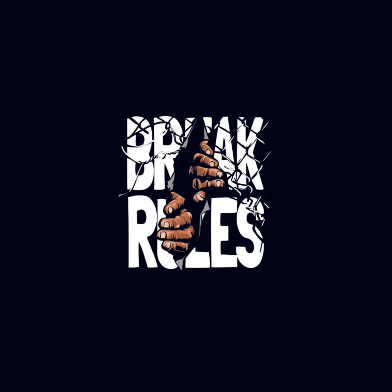 Break Rules Graphic Design Mouse Pad