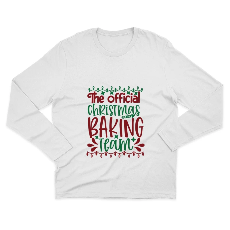 L'équipe officielle de pâtisserie de Noël Homme Manches Longues T-Shirt