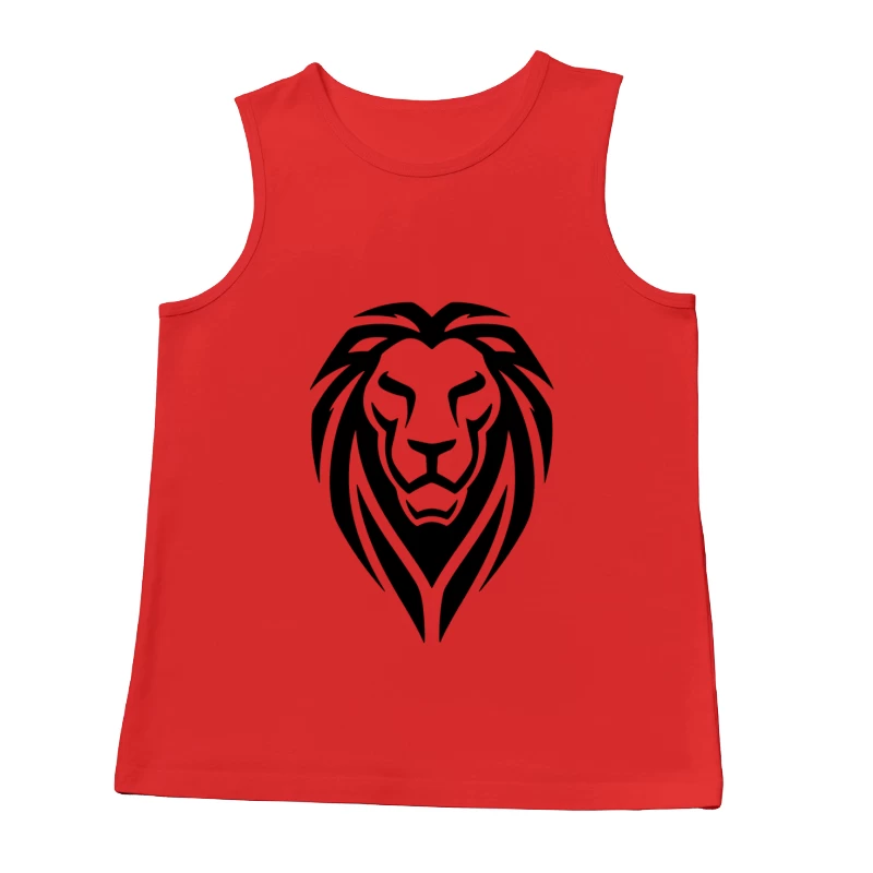 Lion Head Tattoo Tribal Male Tank Top