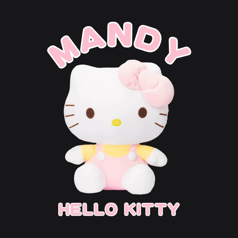 Mandy Hello Kitty in Rosa Herren Pullover Hoodie