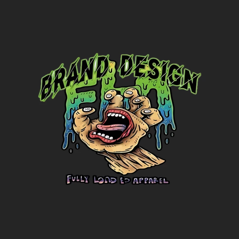 Design Psichedelico di Mano con Occhi Felpa pullover Uomo
