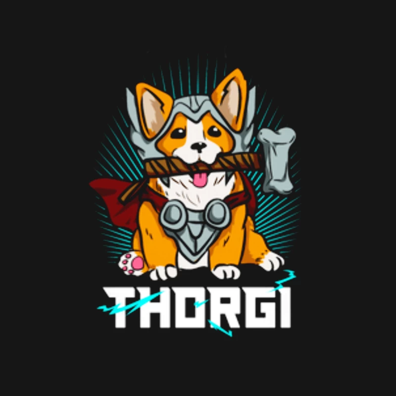 Thorgi: Chien Corgi Superhéros Femme Manches Longues T-Shirt