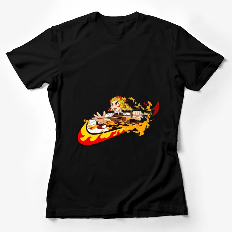 Feuriger Schwertkämpfer Damen T-Shirt