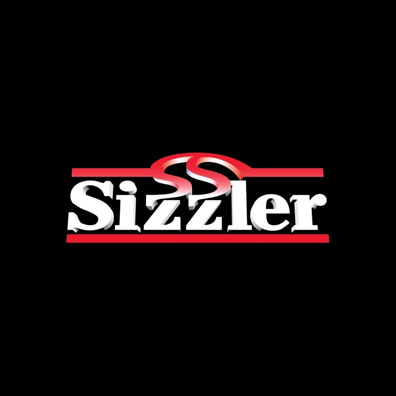 Sizzler Restaurant Chain Logo Design in Red and White Coffee Mug