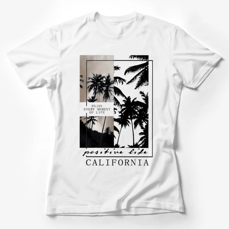 Palmenabend in Kalifornien Damen T-Shirt