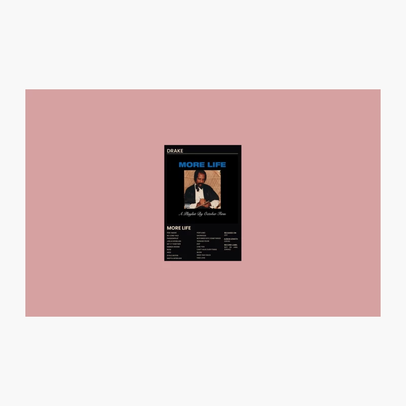 Drake's "More Life" Album Cover and Tracklist Travel Mug