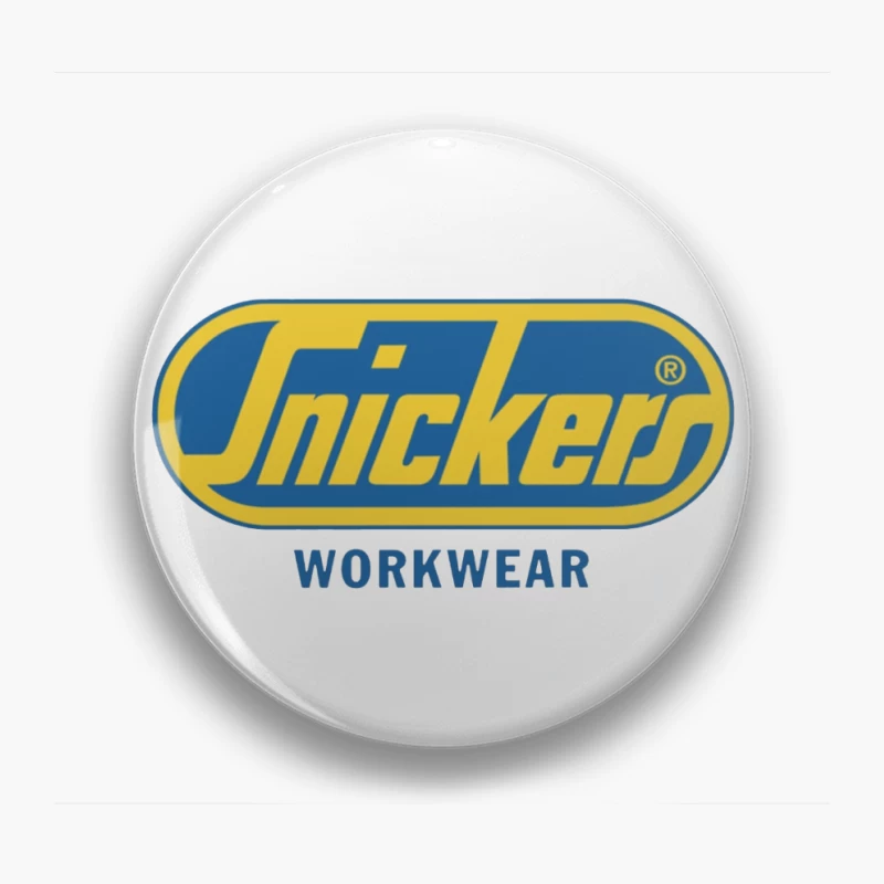 Snickers Workwear Brand Logo Design Pin