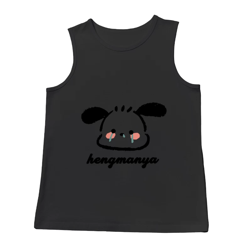 Weinendes Cartoon-Häschen Herren Tanktops