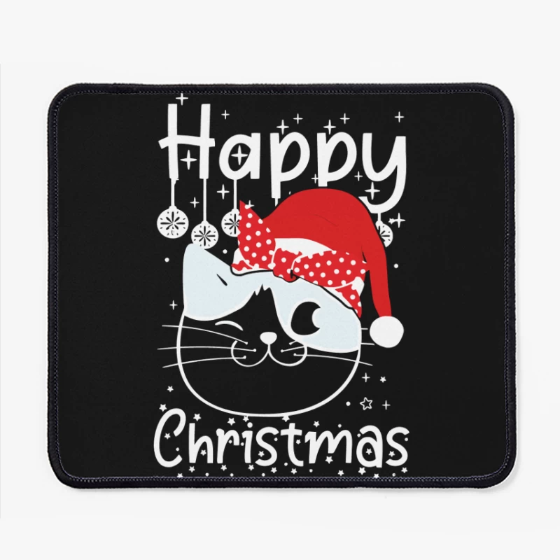 The Festive Feline Cheer Mouse Pad