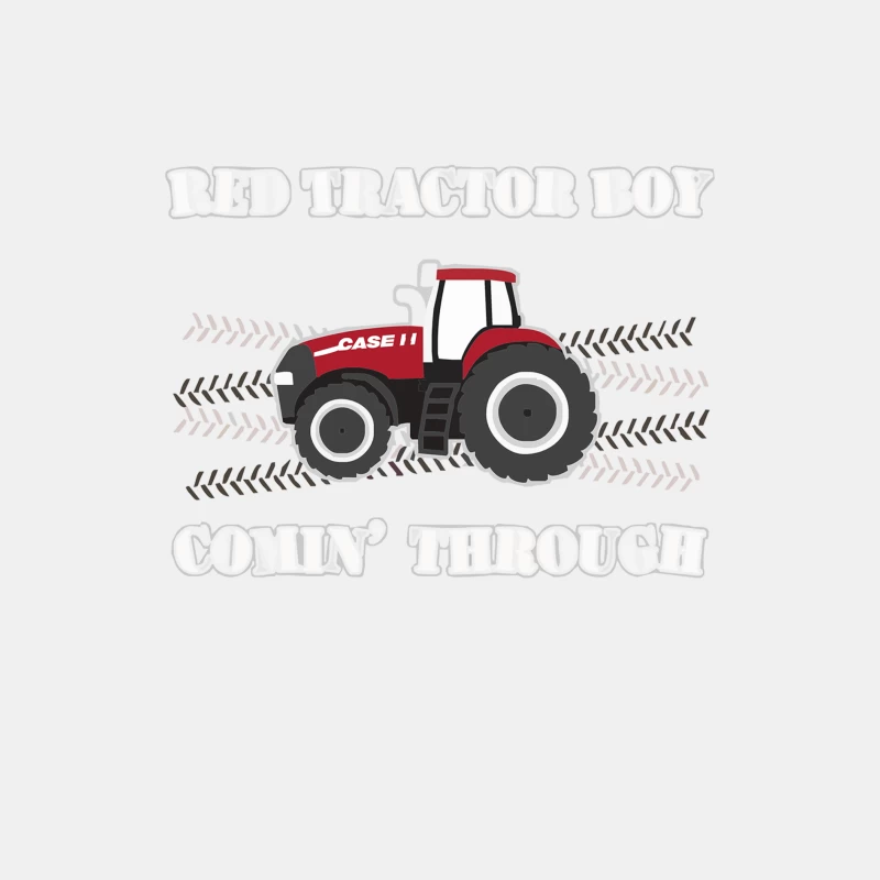 Case IH Red Tractor Boy Comin_ Through Male Tank Top