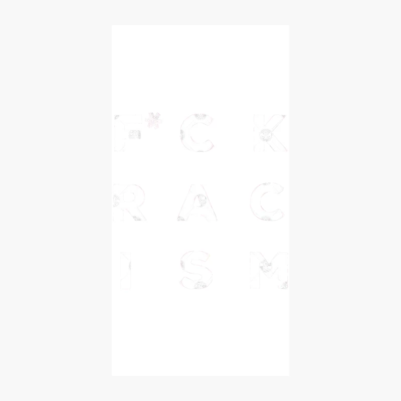 FCK RACISM Slogan Design iPhone Case