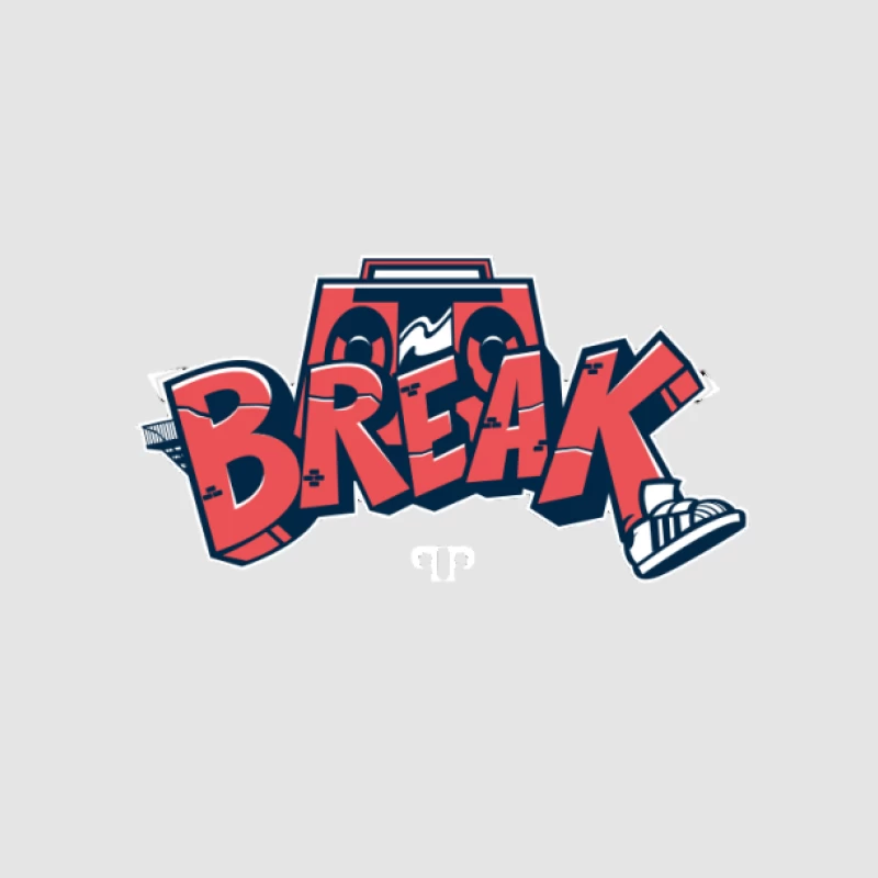 Break-Tanz Graffiti Design auf Tape Herren Pullover Hoodie