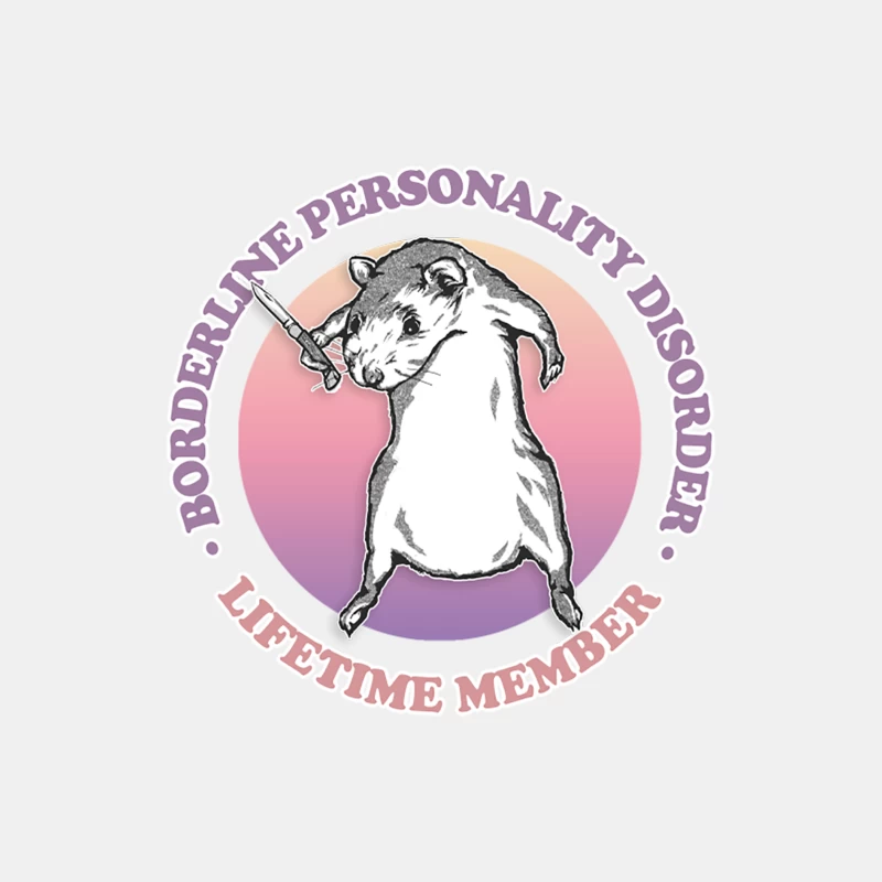 Borderline Personality Disorder  Humorous Retro Design Male Tank Top