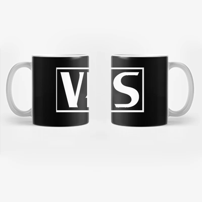 VHS Typography Outline Design Coffee Mug