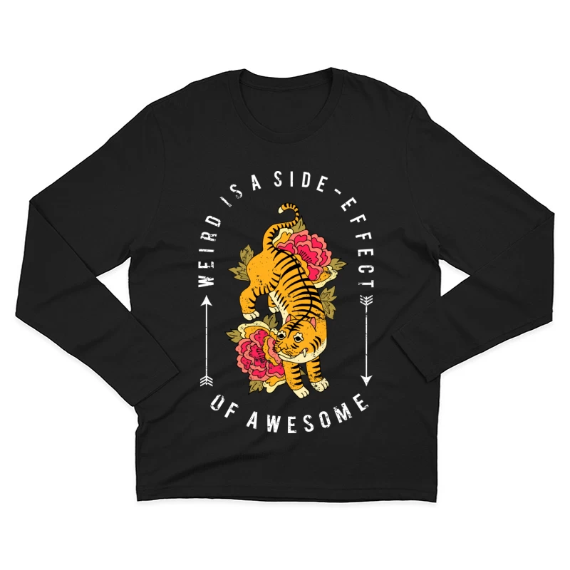Tigre artistique avec message inspirant Homme Manches Longues T-Shirt