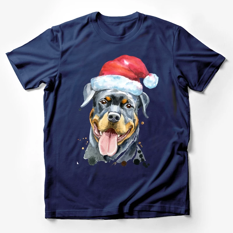 Chien avec bonnet de Noël Homme T-Shirt