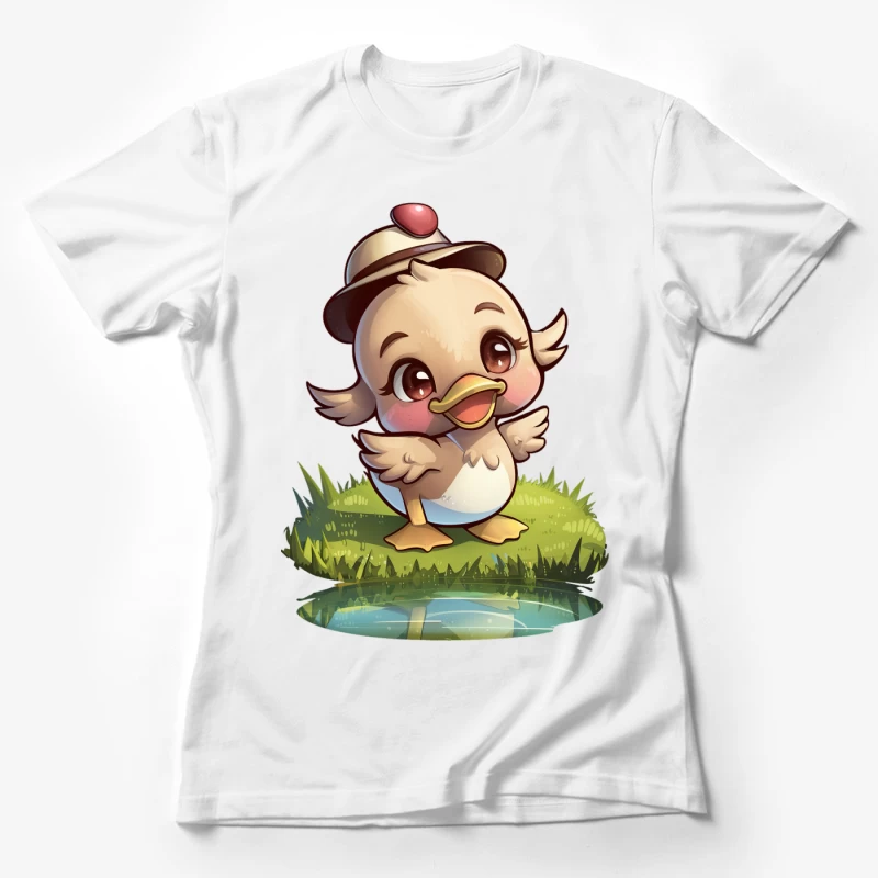 Un canard mignon dans un style cartoon Femme T-Shirt