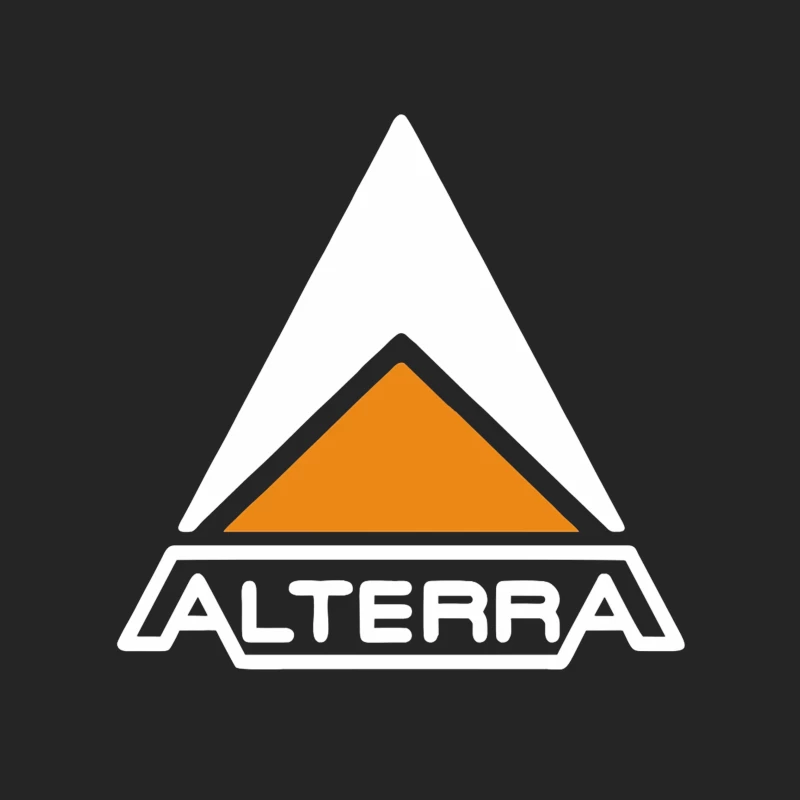 Alterra Corporate Logo with Orange Triangle Design Male Pullover Sweatshirt