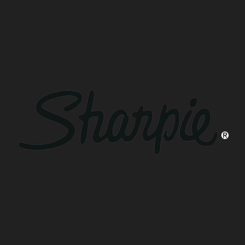 Sharpie Brand Logo in Classic Black Script Typography Bucket Hat