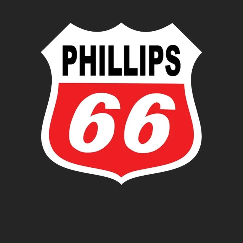 Phillips 66 Classic Shield Logo Design Male Pullover Sweatshirt