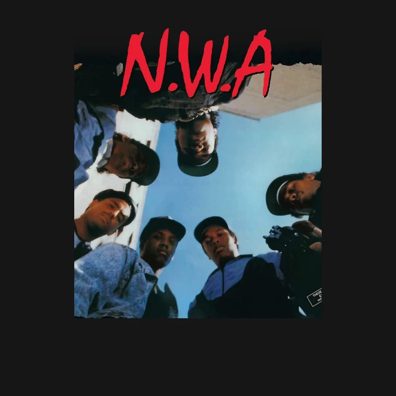 N.W.A Group Circle Low-Angle Photo Against Blue Sky Male Long Sleeve T-Shirt