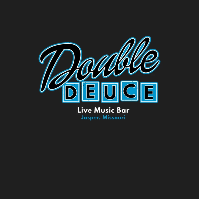 Double Deuce: Live Music Bar Logo in Jasper, Missouri Male Tank Top