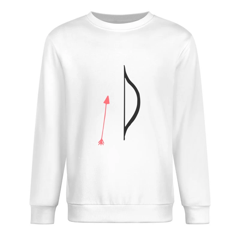 Arc et flèche design minimaliste Homme Sweat-shirt à enfiler