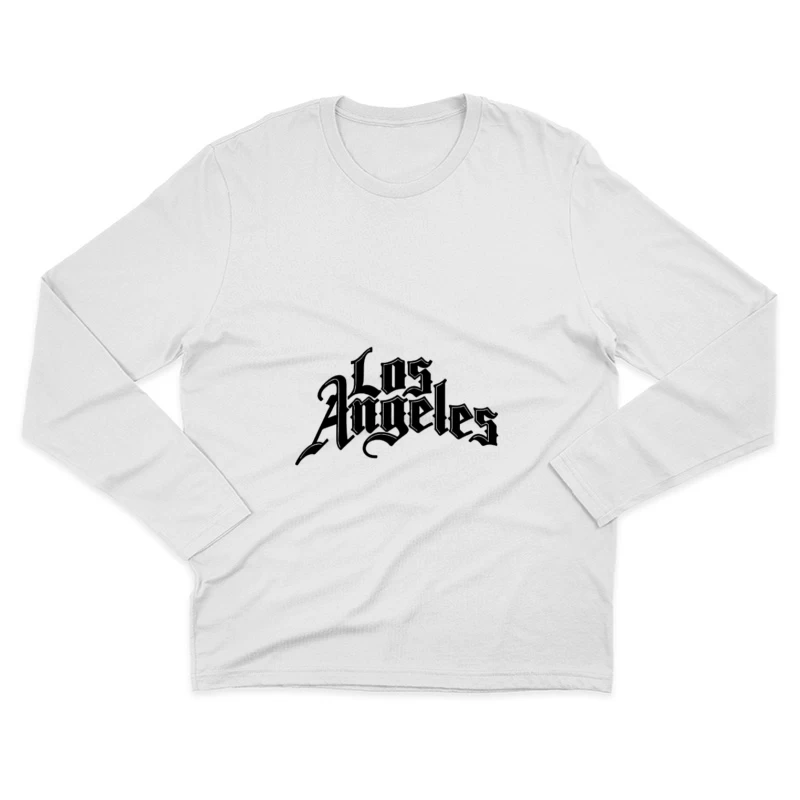 Inscription gothique 'Los Angeles' Homme Manches Longues T-Shirt