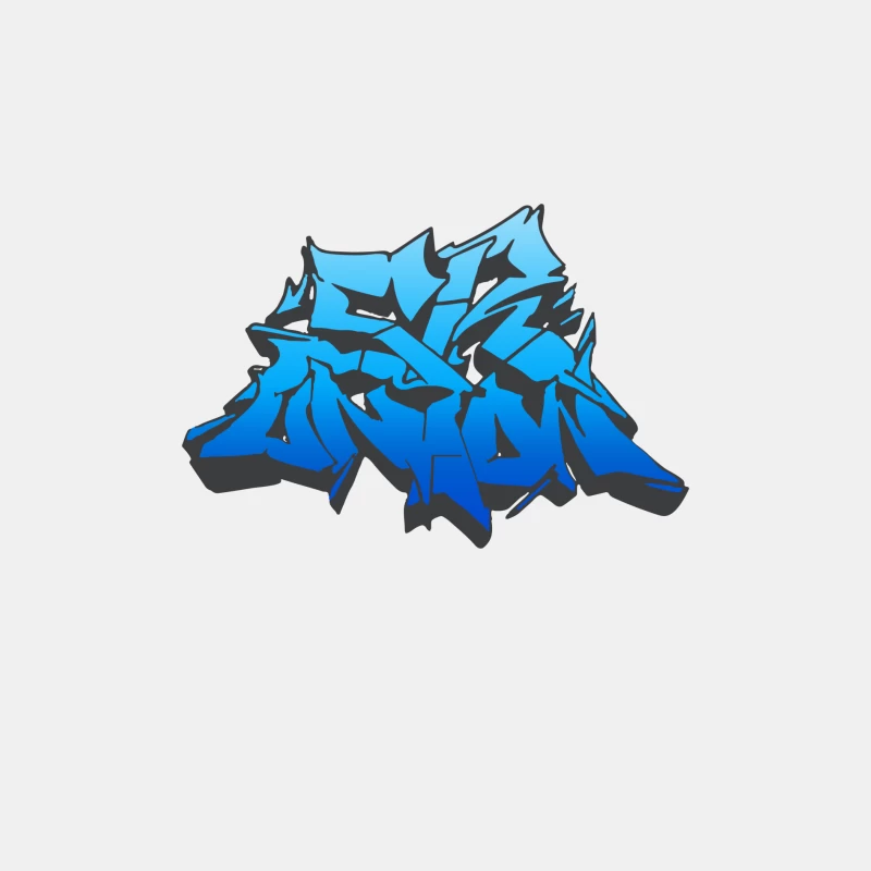 Blaues Graffiti-Design Herren Tanktops