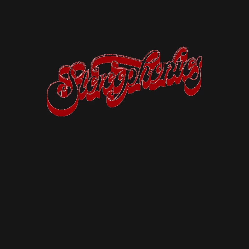 Retro Stereophonics Red Cursive Logo Typography Female Long Sleeve T-Shirt