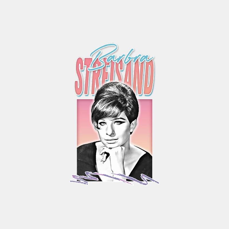 Barbra Streisand - Retro Aesthetic Style Fan Art Design Male Tank Top