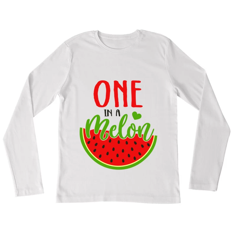 Motif de pastèque unique et mignon Femme Manches Longues T-Shirt