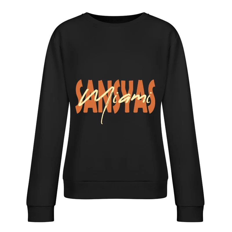Sansyas Miami Logo Damen Pullover Sweatshirt
