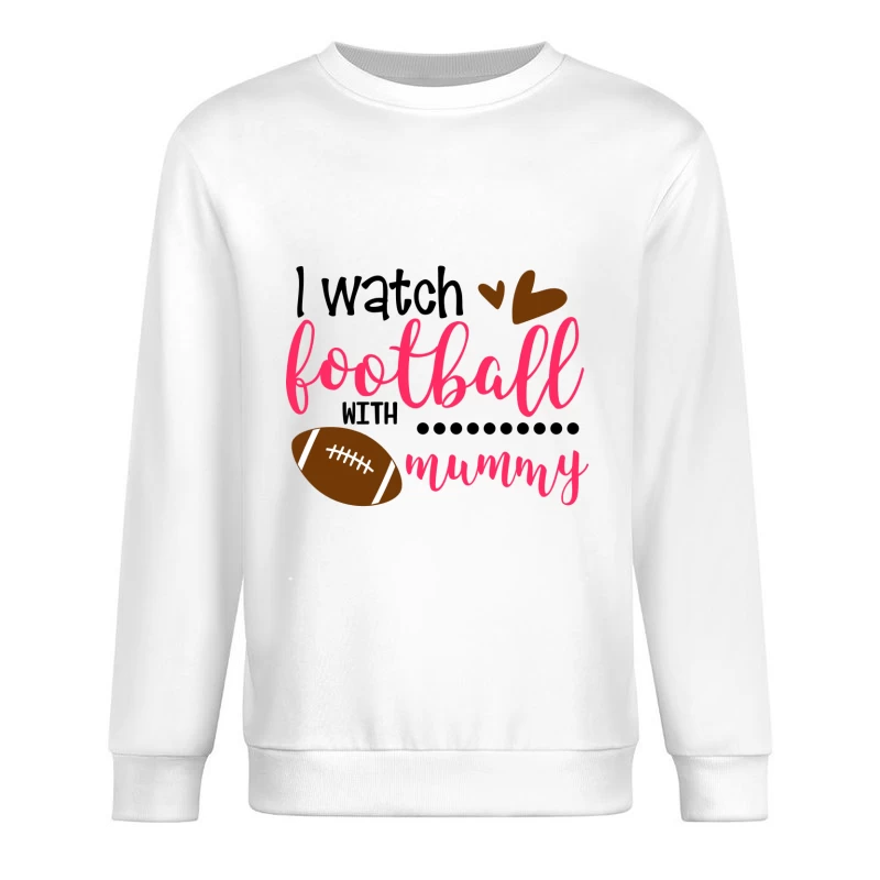 Regarder le football avec maman Homme Sweat-shirt à enfiler