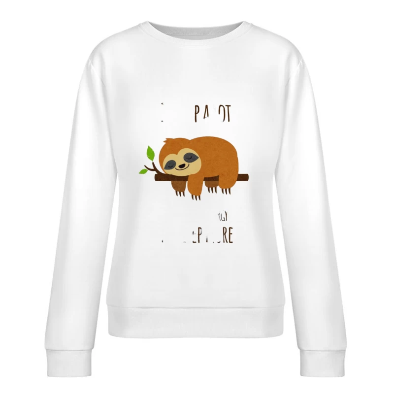 Graphique de Paresseux Dormant Femme Sweat-shirt à enfiler