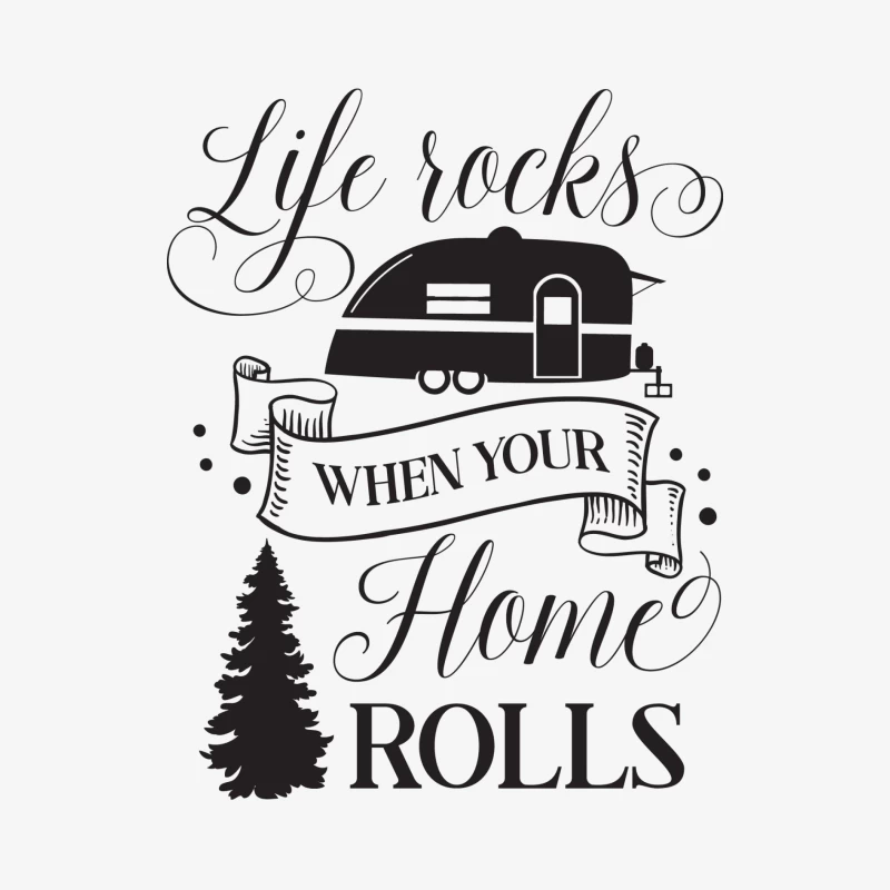 La vie fait vibrer quand votre maison roule Homme Manches Longues T-Shirt