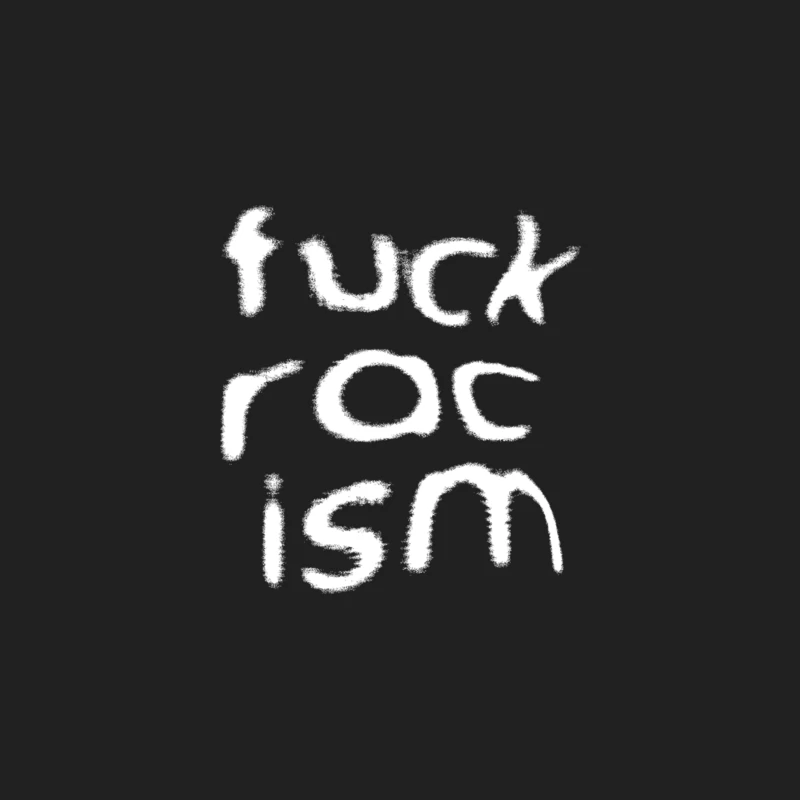 Fck Racism! Retro Style Typography Design Bucket Hat