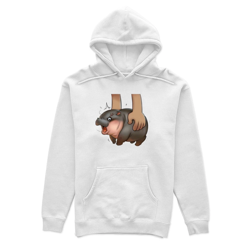 Adorable hippopotame porté Femme Sweat à capuche