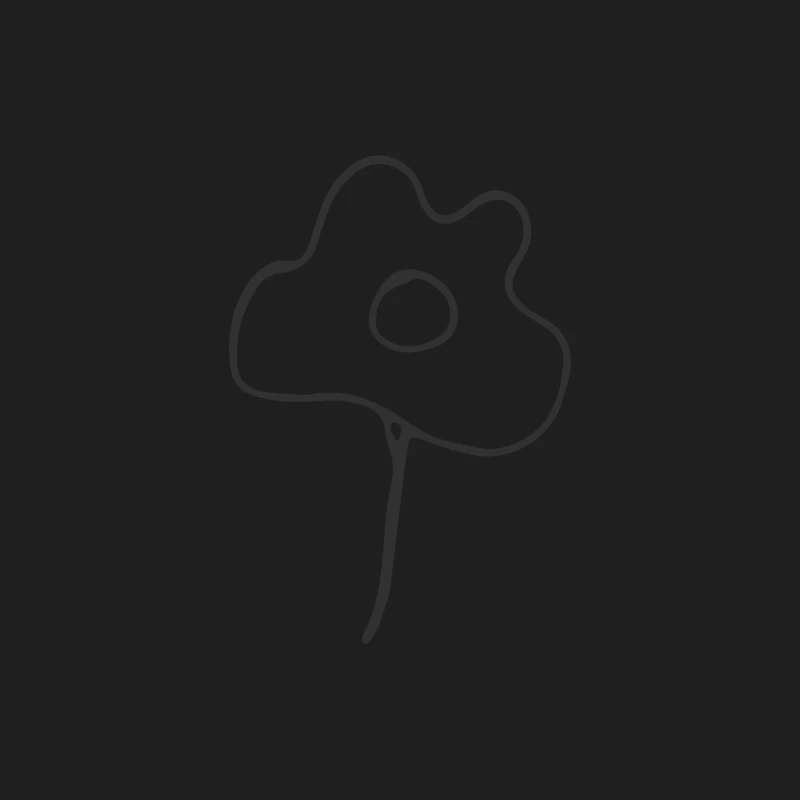Illustration minimaliste d'une fleur Homme Débardeur