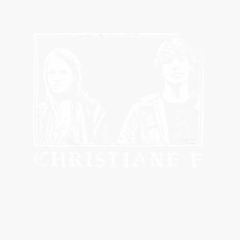 Christiane F  Punkstyle Vintage Design Cotton Tote Bag