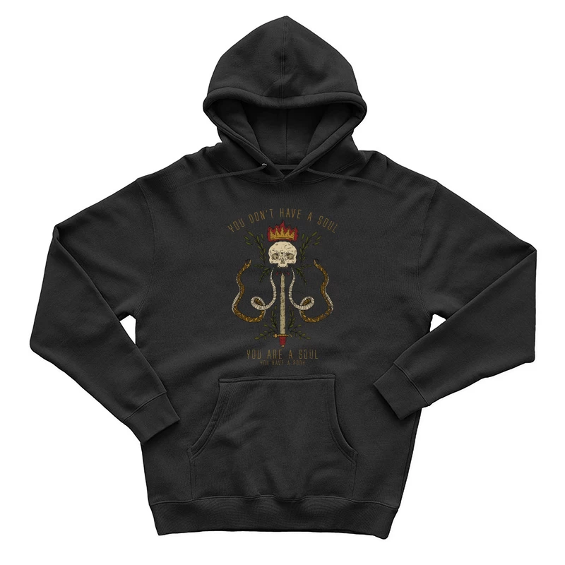 Concept de l'âme avec crâne et serpents Homme Sweat à capuche